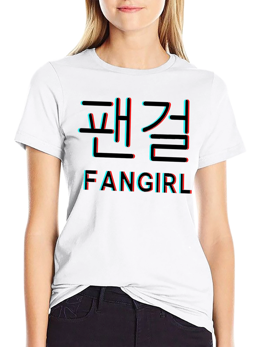 Fangirl Black Graphic T-Shirt