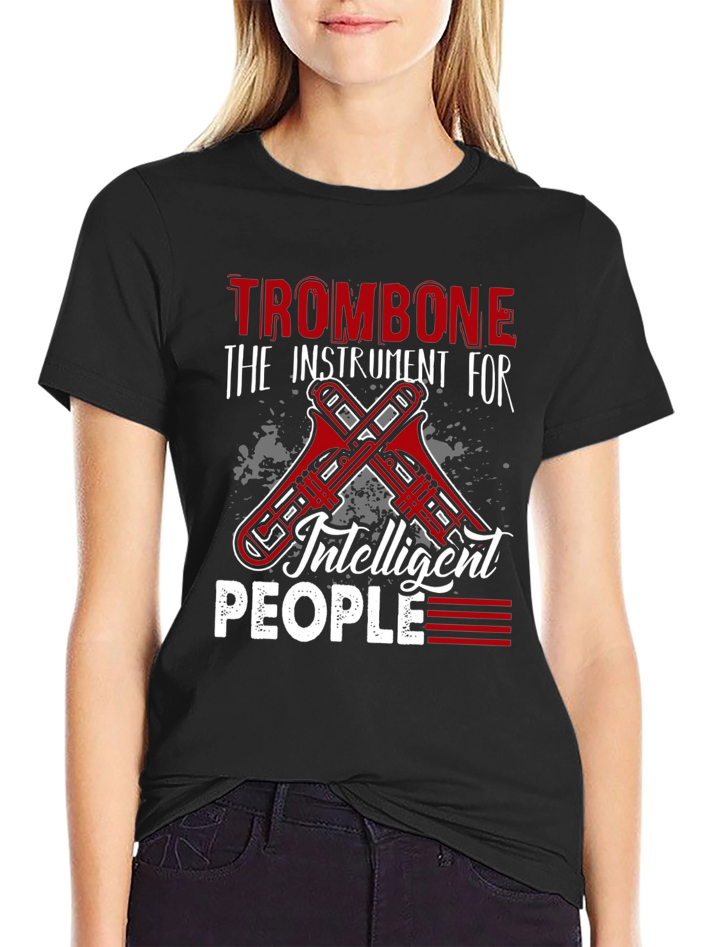Trombone Instrument T-Shirt for Musicians
