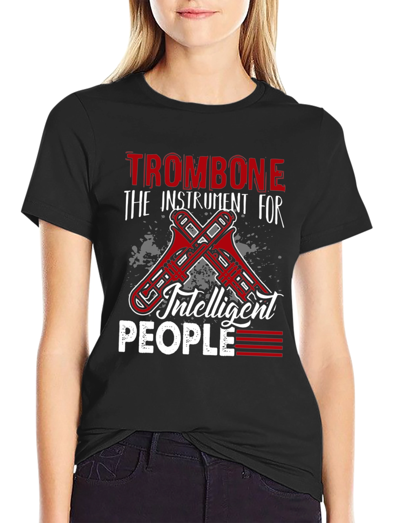 Trombone Instrument T-Shirt for Musicians