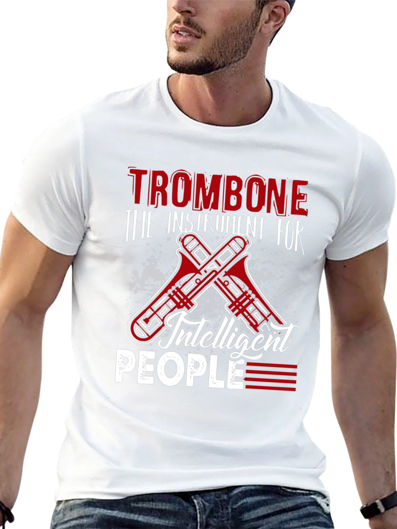 Trombone Instrument T-Shirt for Musicians