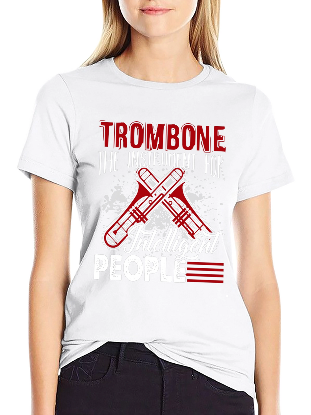 Trombone Instrument T-Shirt for Musicians