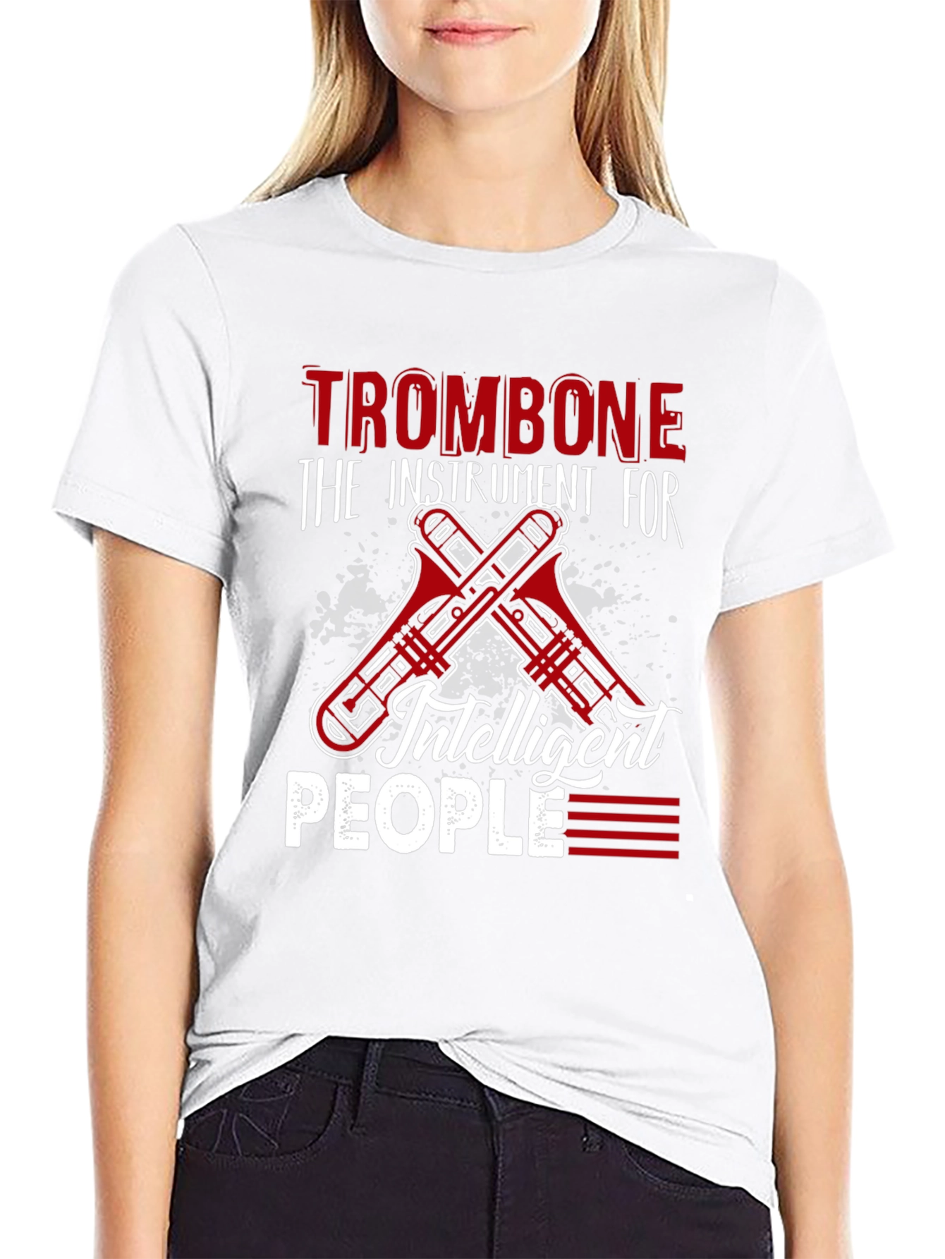 Trombone Instrument T-Shirt for Musicians