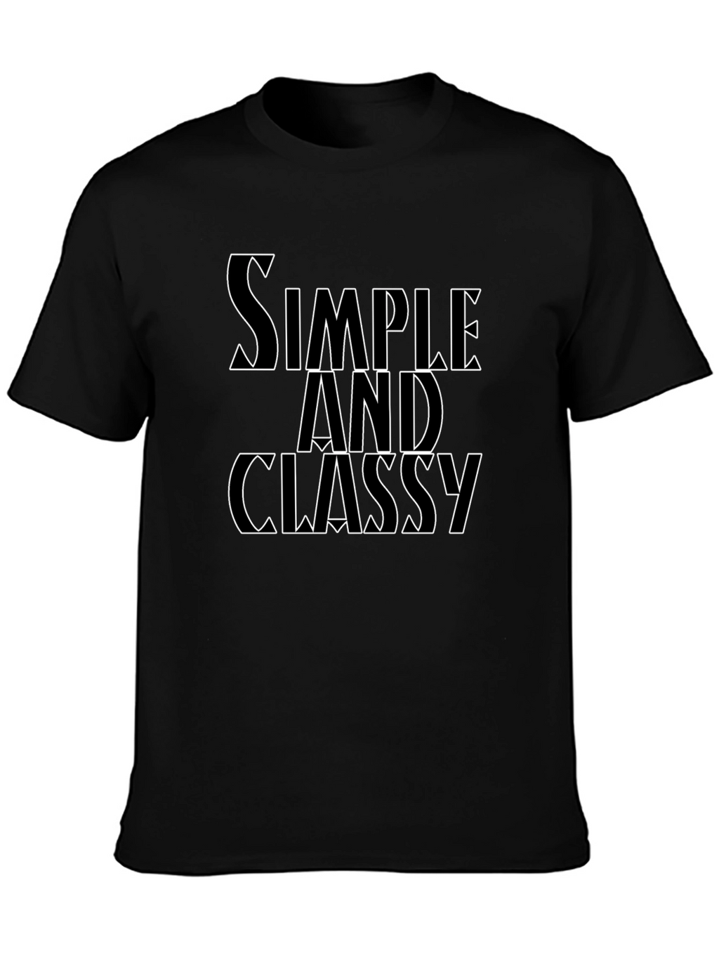 Simple and Classy Black Graphic Tee