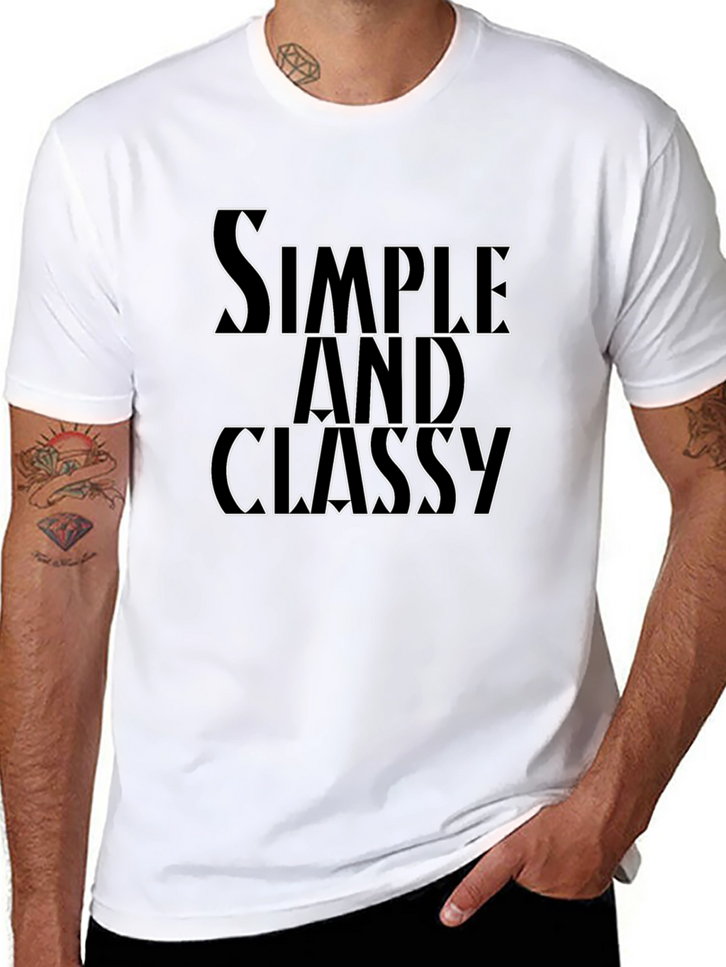 Simple and Classy Black Graphic Tee