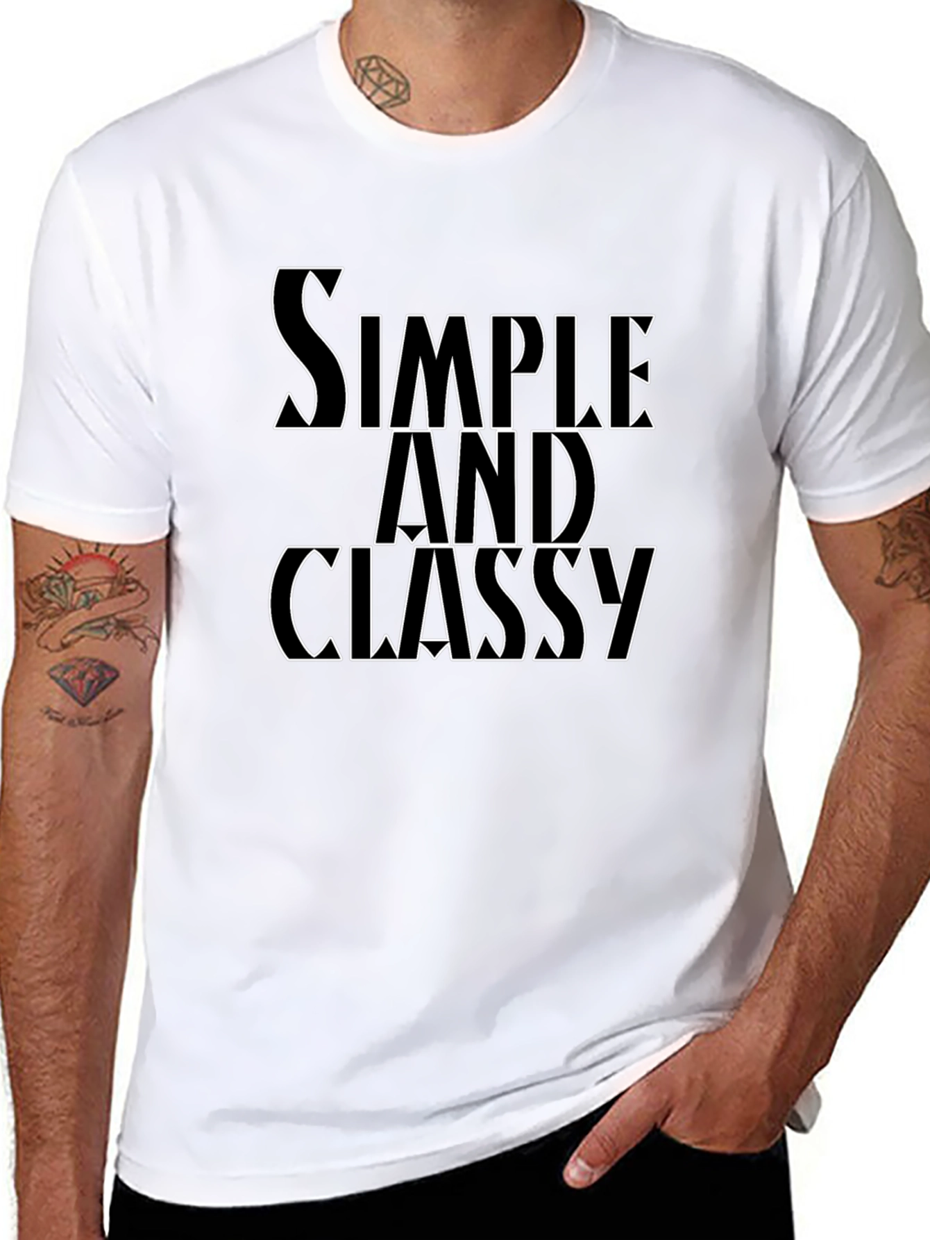 Simple and Classy Black Graphic Tee