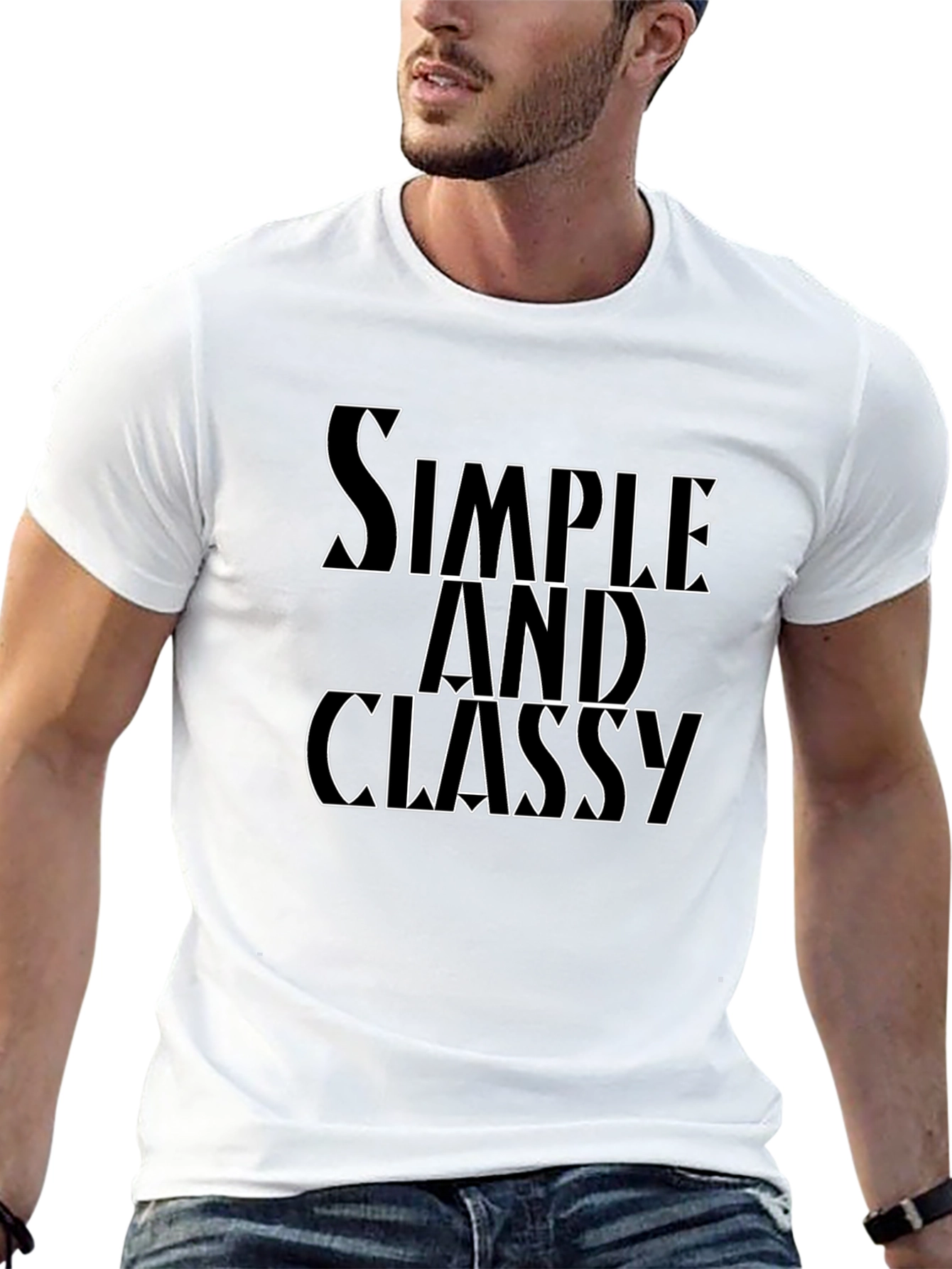 Simple and Classy Black Graphic Tee