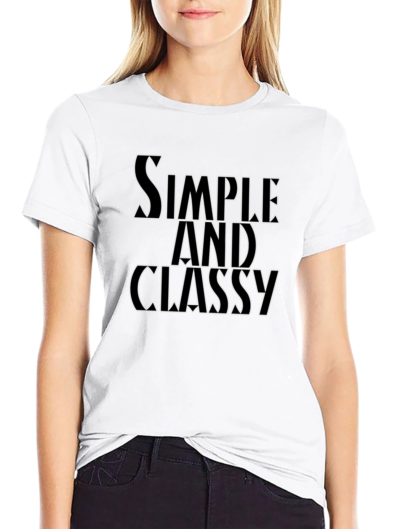 Simple and Classy Black Graphic Tee