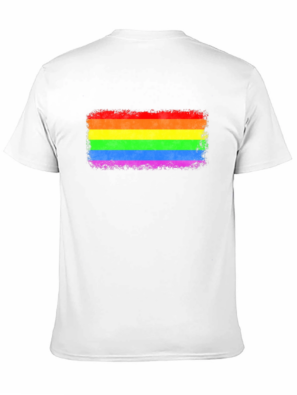 LGBT Pride Rainbow Flag Graphic Tee - Black T-Shirt