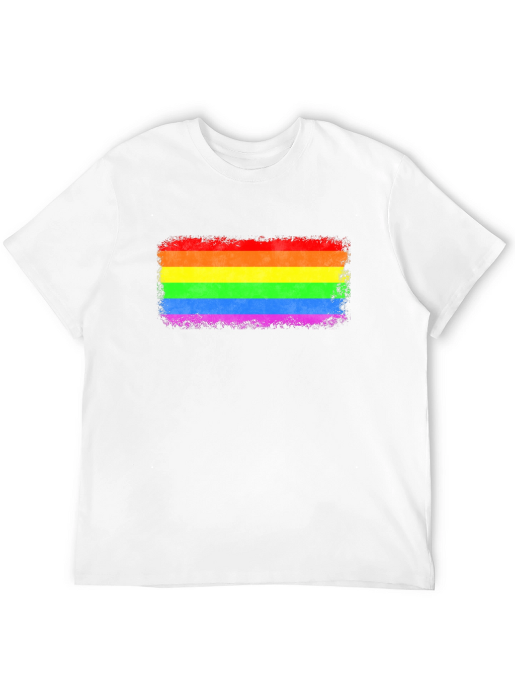 LGBT Pride Rainbow Flag Graphic Tee - Black T-Shirt