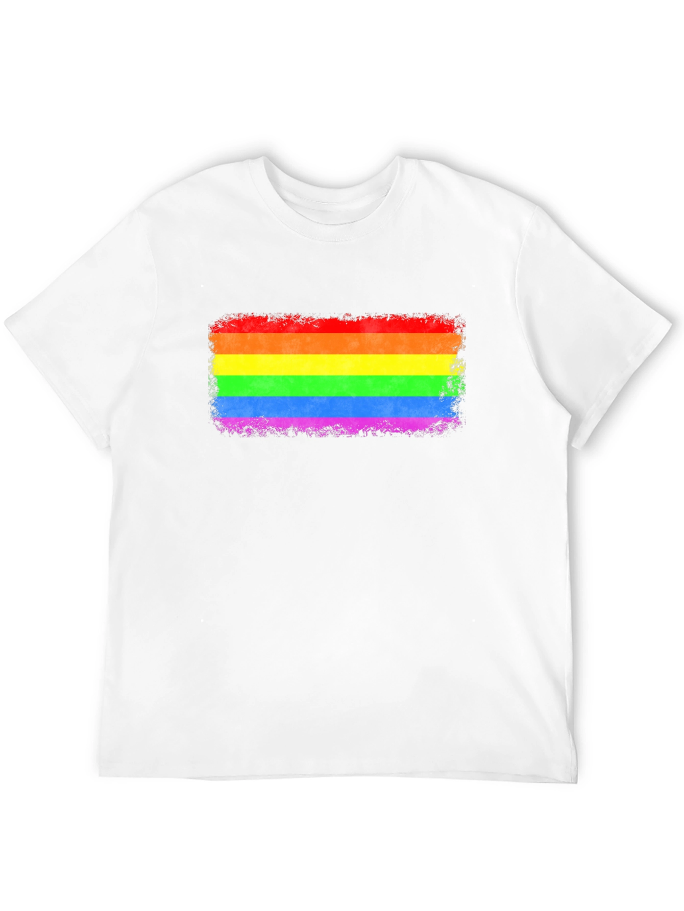 LGBT Pride Rainbow Flag Graphic Tee - Black T-Shirt