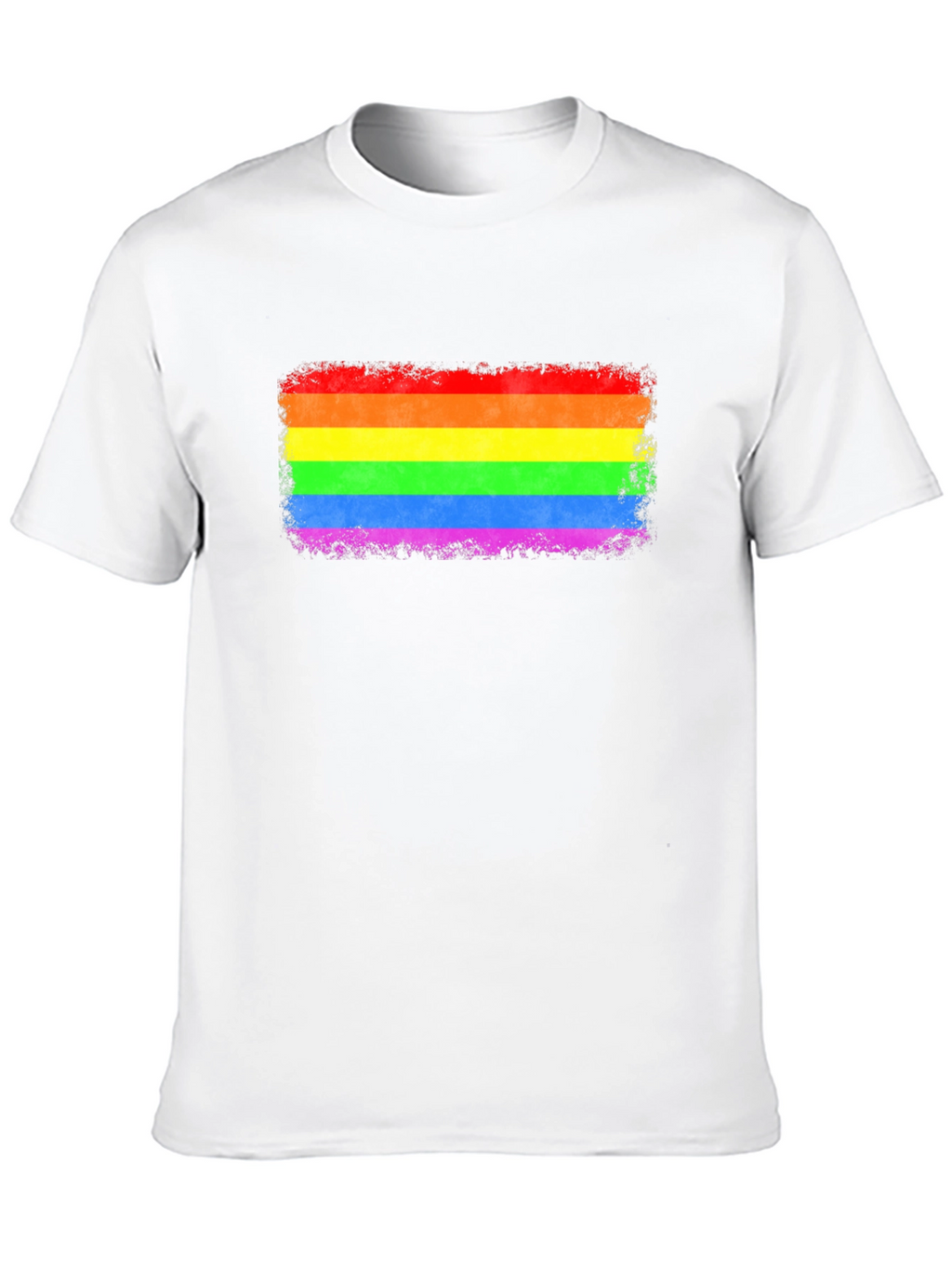 LGBT Pride Rainbow Flag Graphic Tee - Black T-Shirt