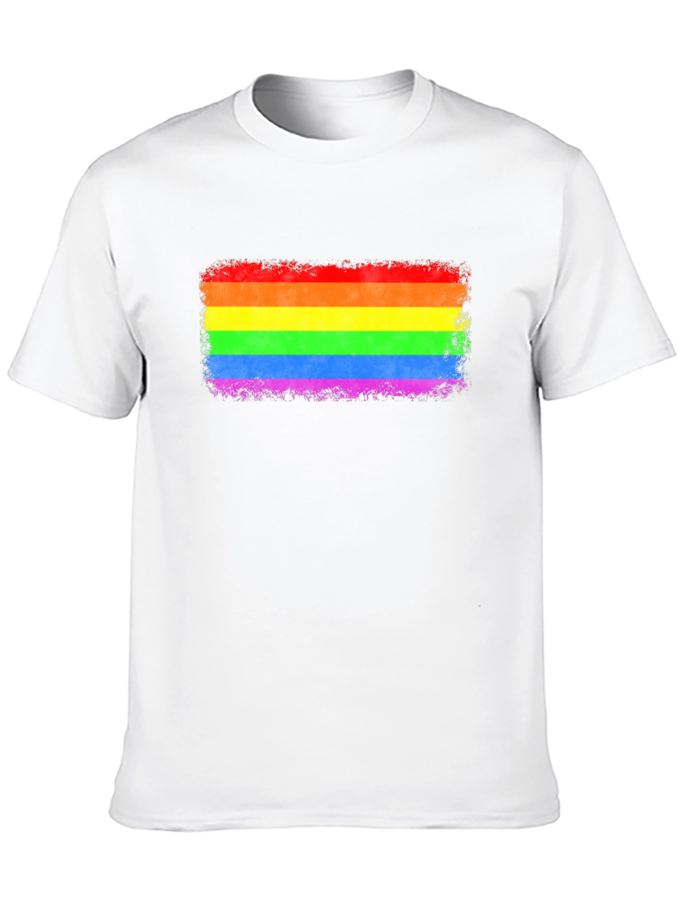 LGBT Pride Rainbow Flag Graphic Tee - Black T-Shirt