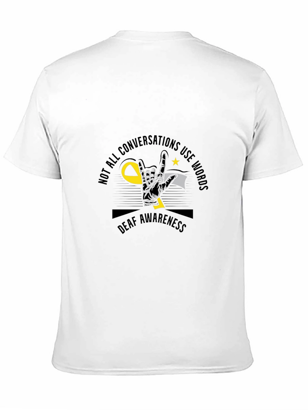 Deaf Awareness Graphic Tee - Silent Conversations T-Shirt