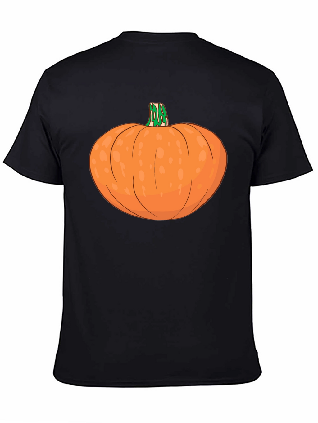 Pumpkin Graphic Tee - Black Halloween Shirt