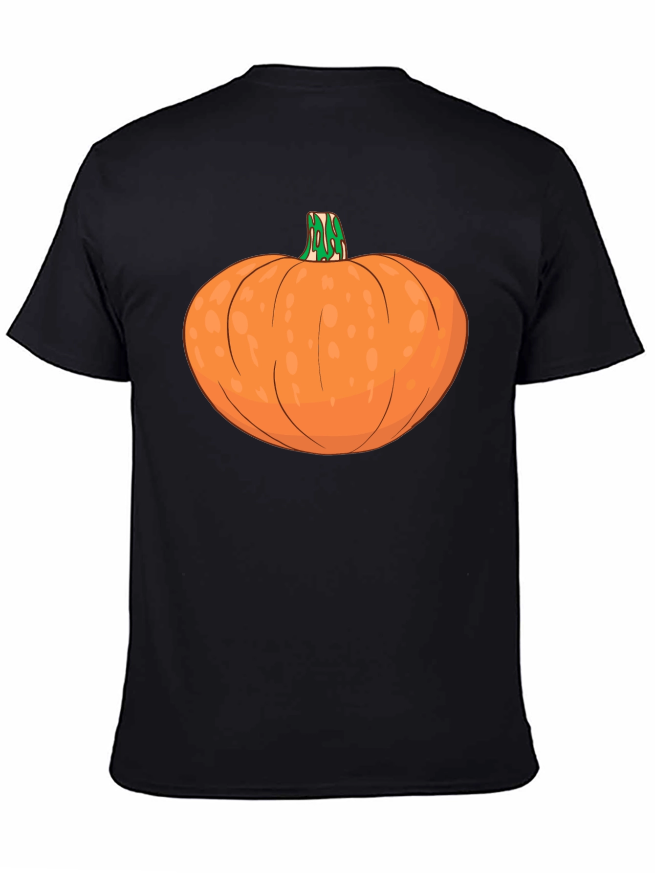 Pumpkin Graphic Tee - Black Halloween Shirt