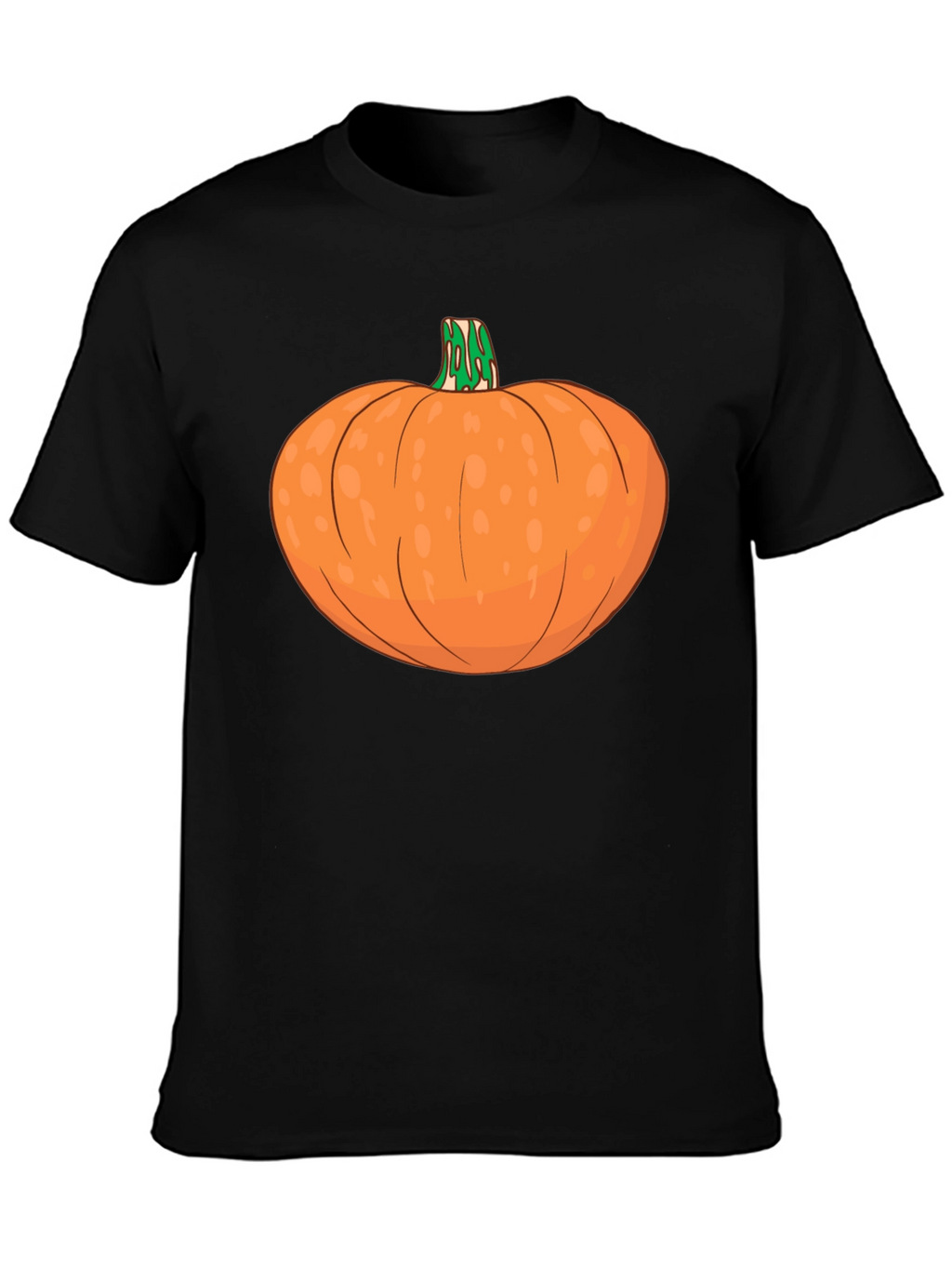 Pumpkin Graphic Tee - Black Halloween Shirt