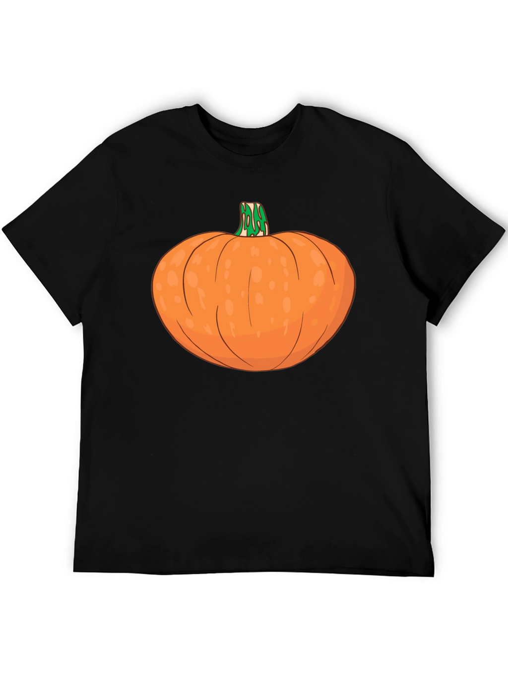 Pumpkin Graphic Tee - Black Halloween Shirt