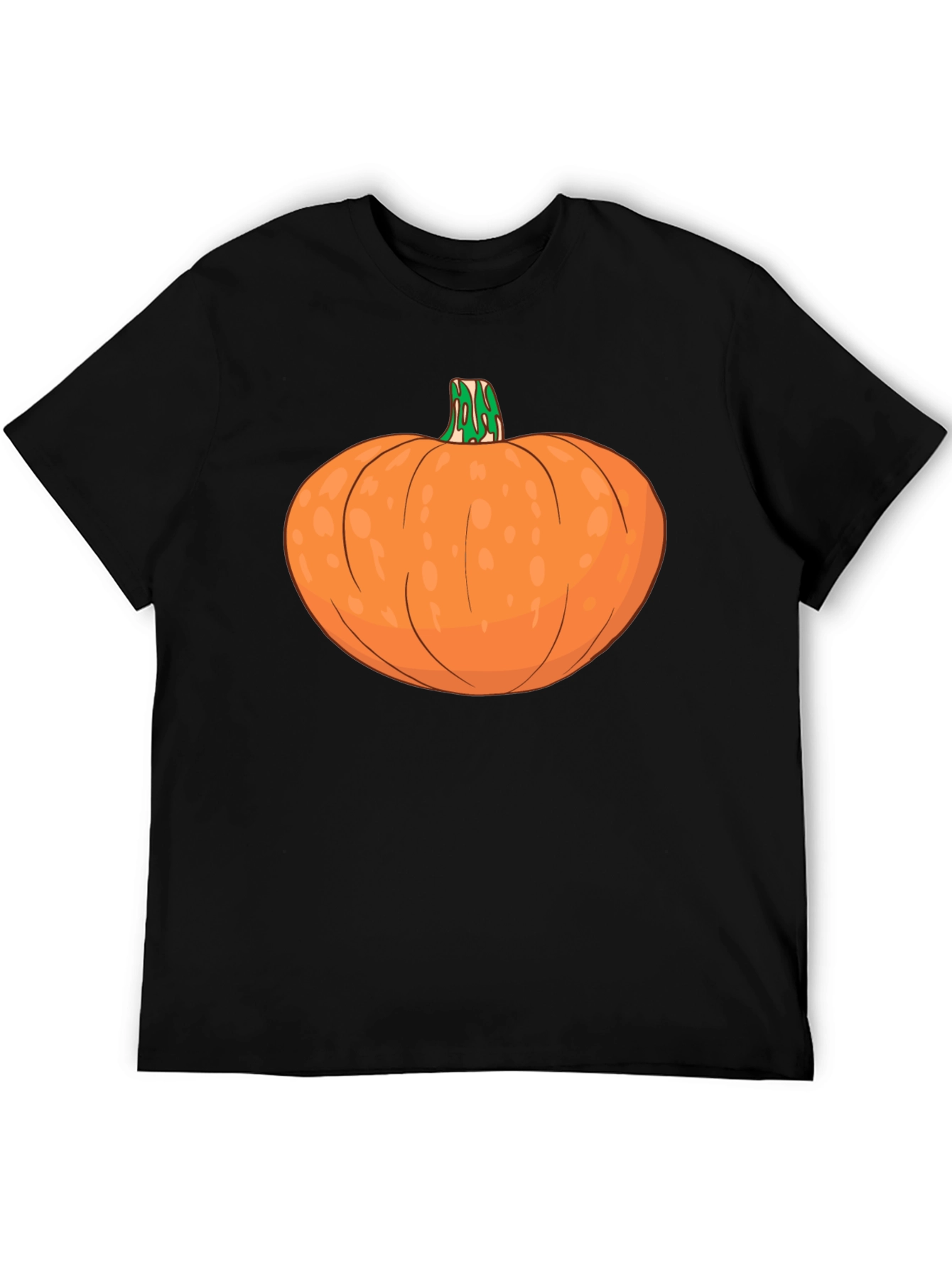 Pumpkin Graphic Tee - Black Halloween Shirt