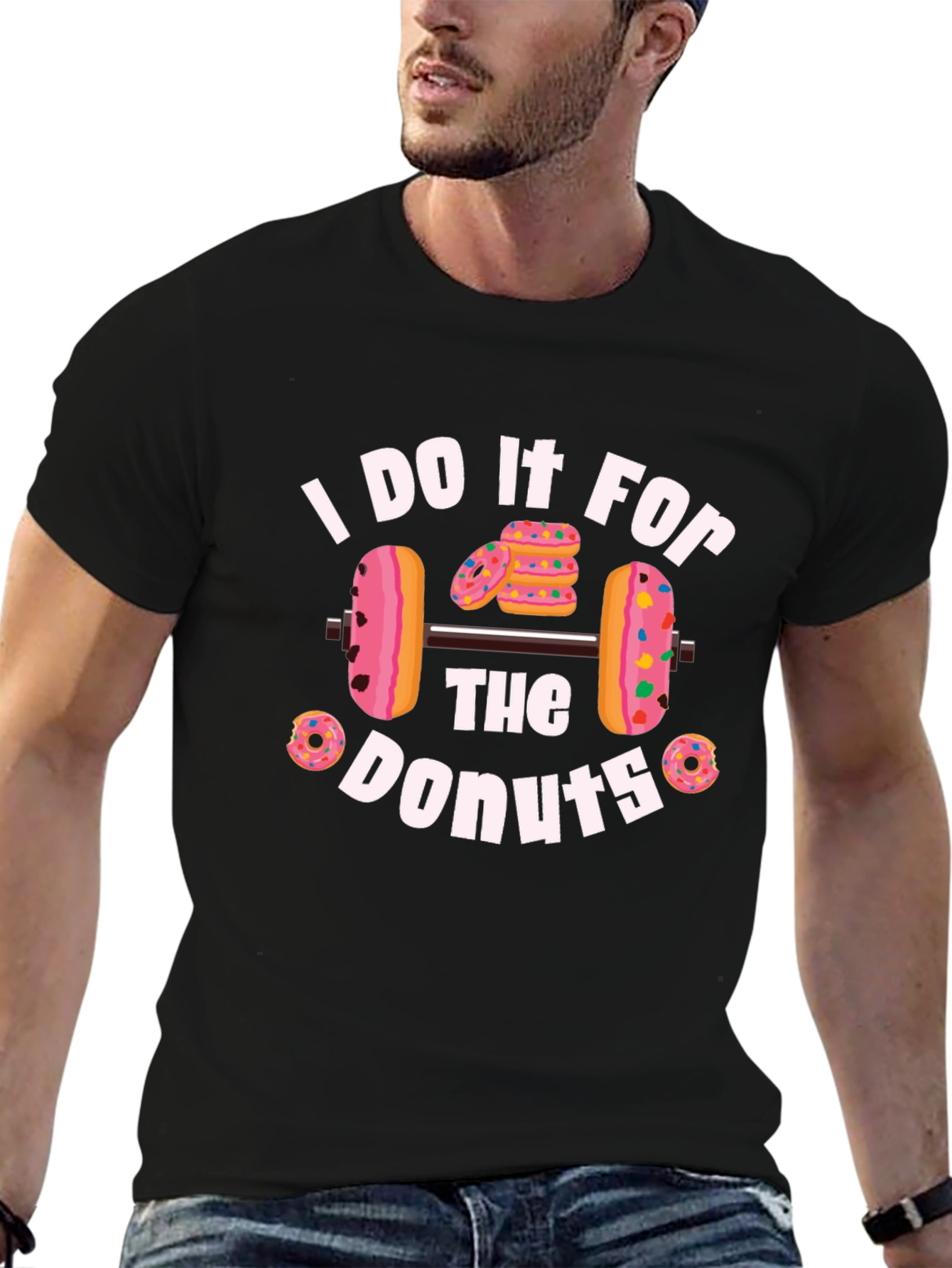 Donut Weightlifting T-Shirt - Fitness Motivation