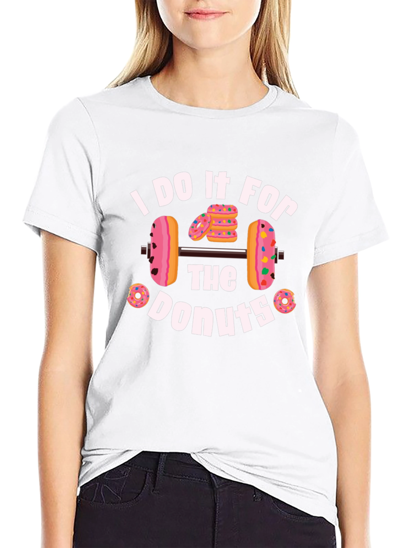 Donut Weightlifting T-Shirt - Fitness Motivation