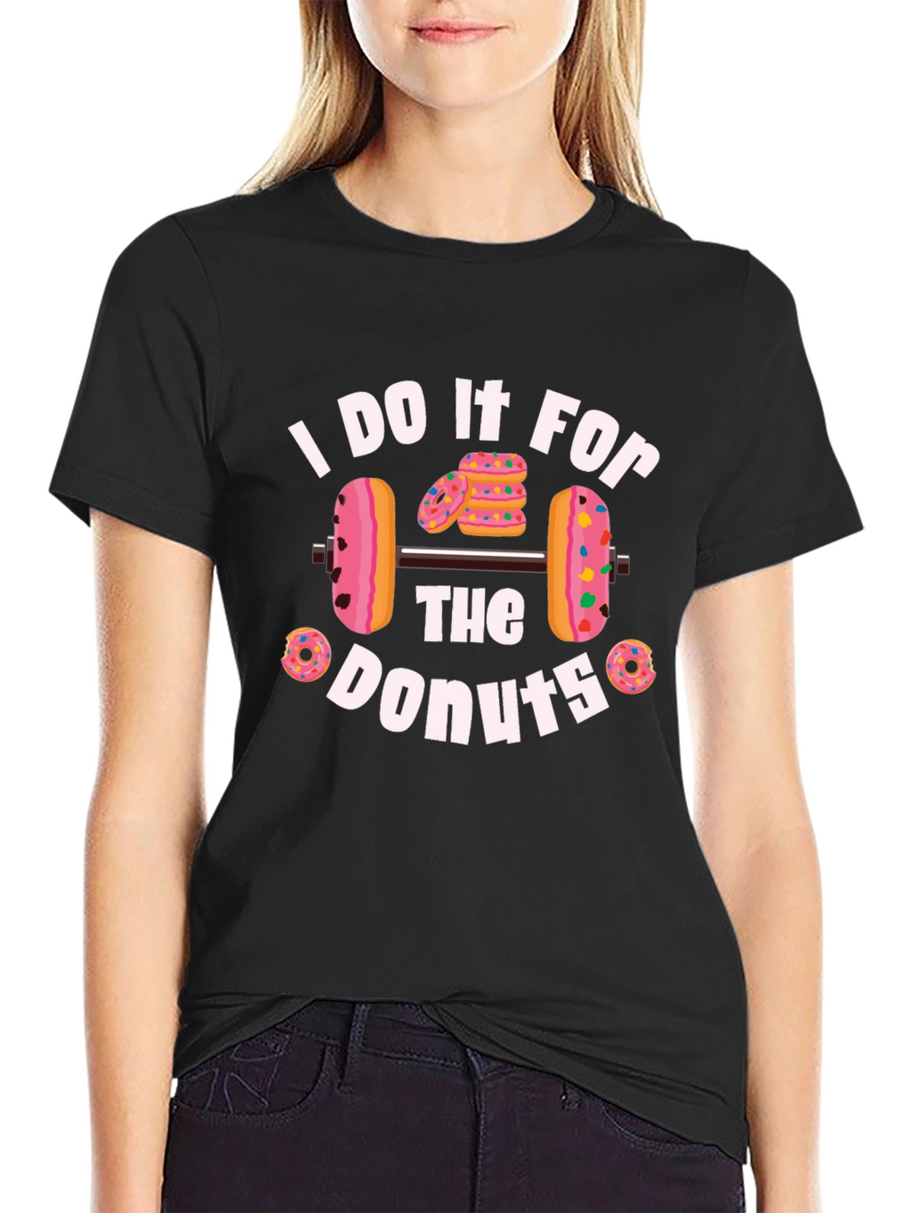 Donut Weightlifting T-Shirt - Fitness Motivation