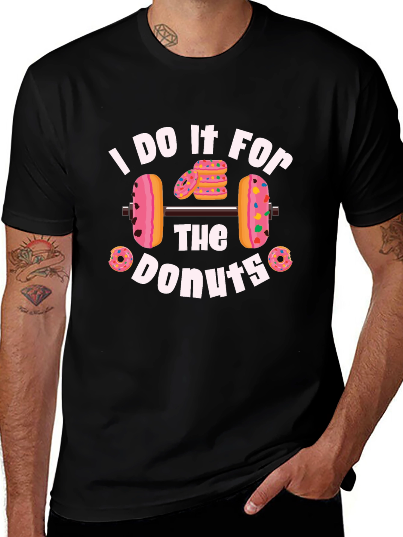 Donut Weightlifting T-Shirt - Fitness Motivation
