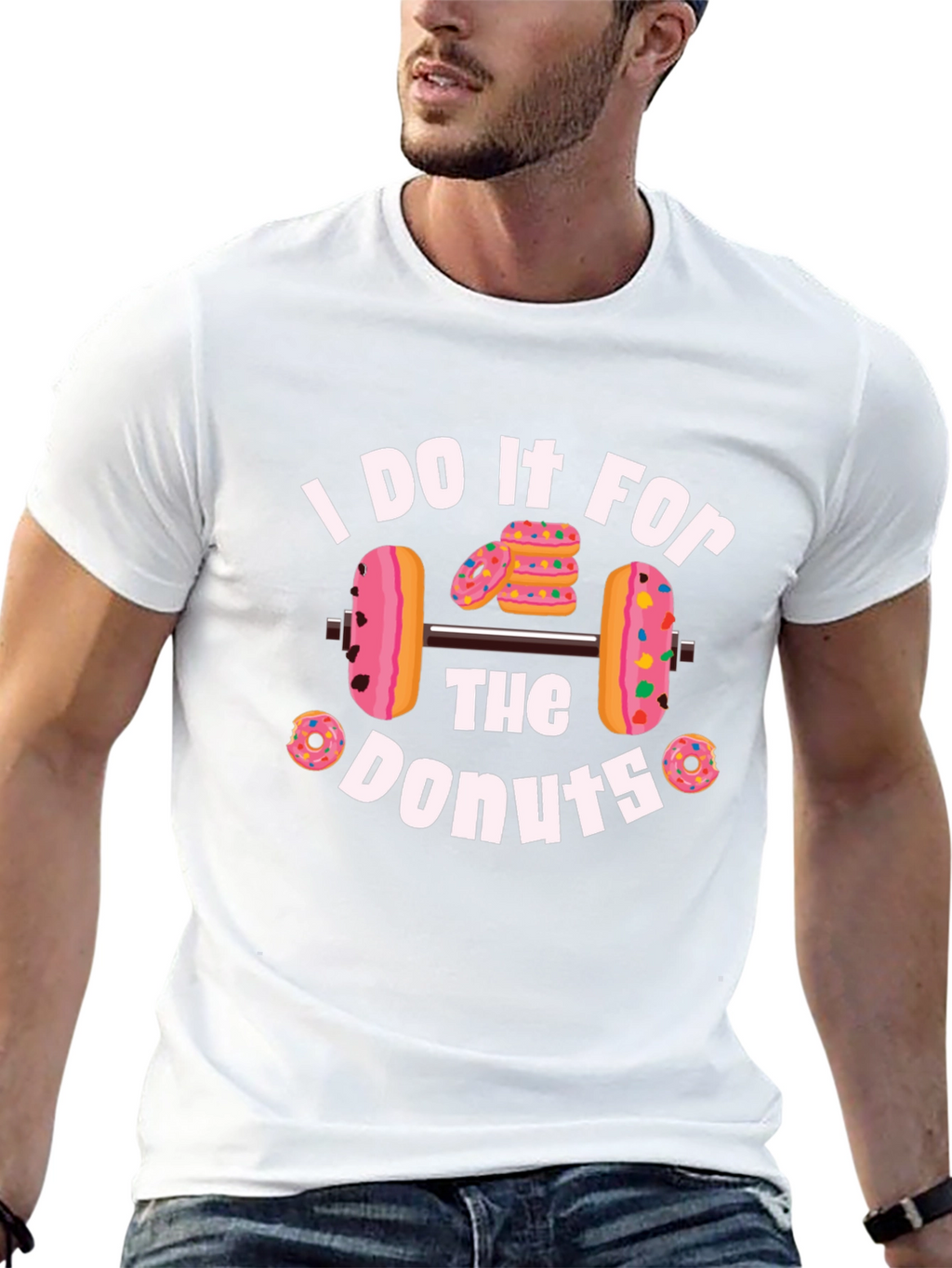 Donut Weightlifting T-Shirt - Fitness Motivation
