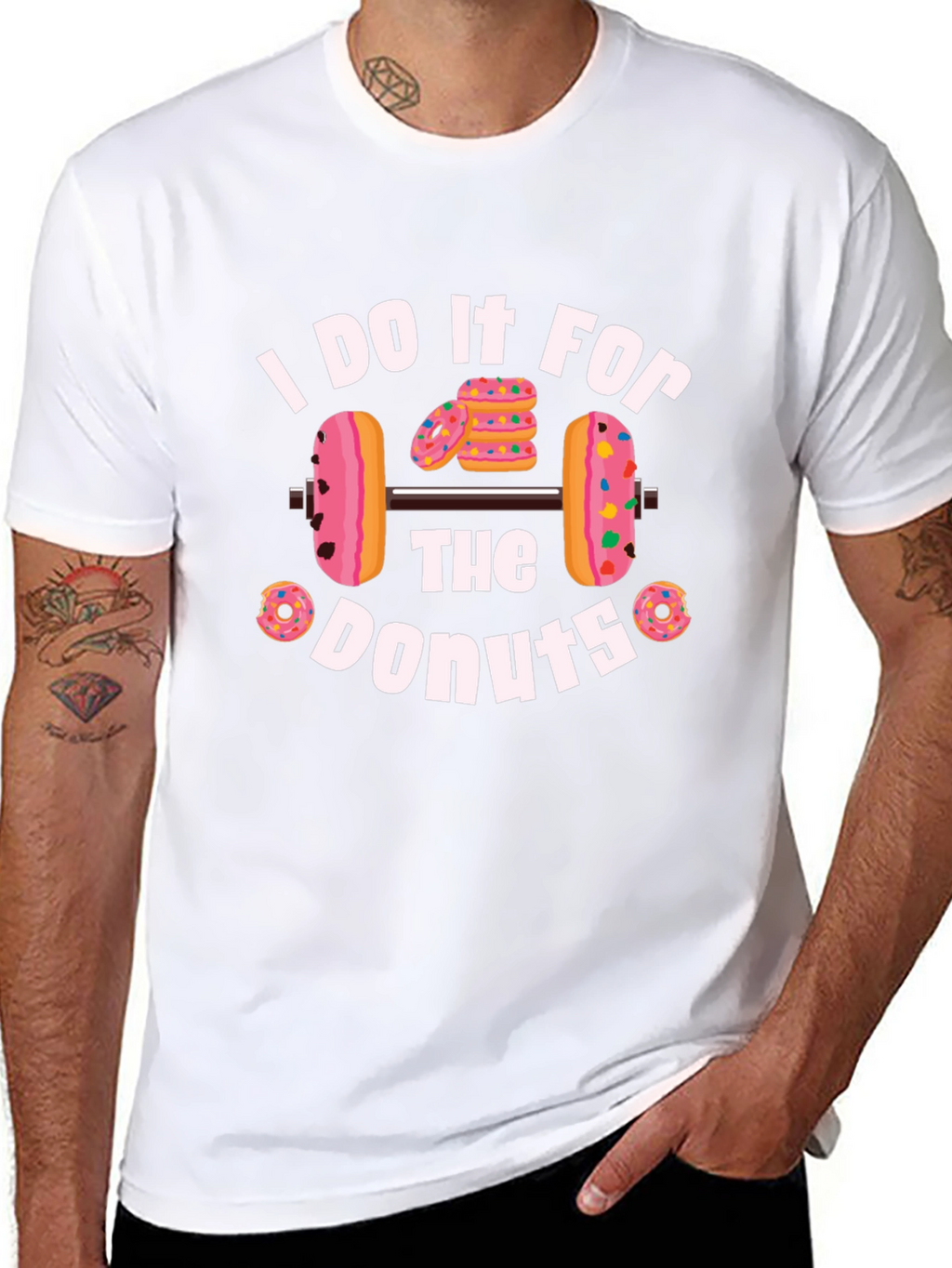 Donut Weightlifting T-Shirt - Fitness Motivation