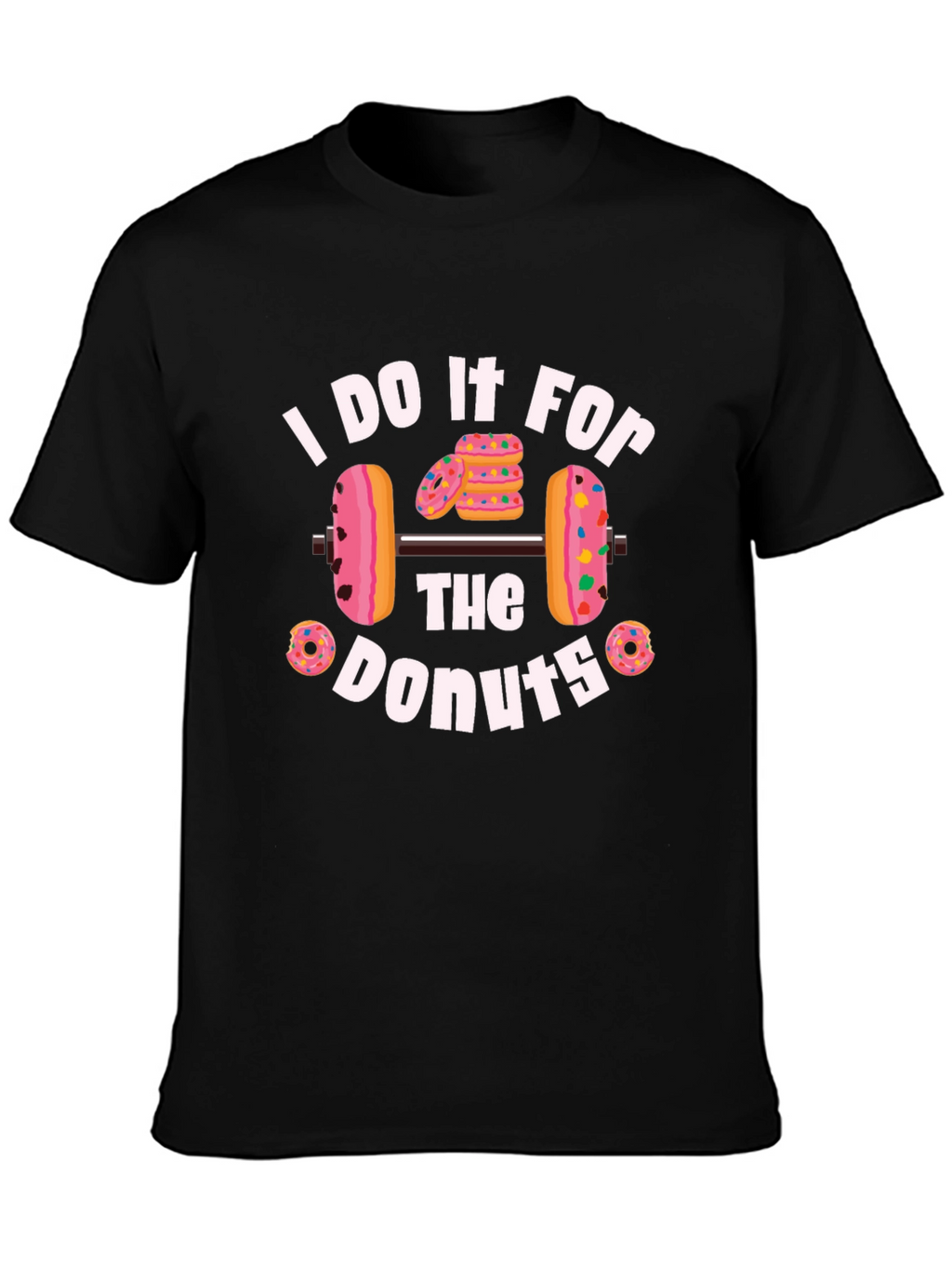 Donut Weightlifting T-Shirt - Fitness Motivation