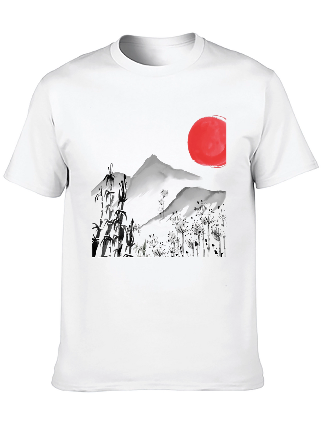 Japanese Sumi-e Style Graphic Tee
