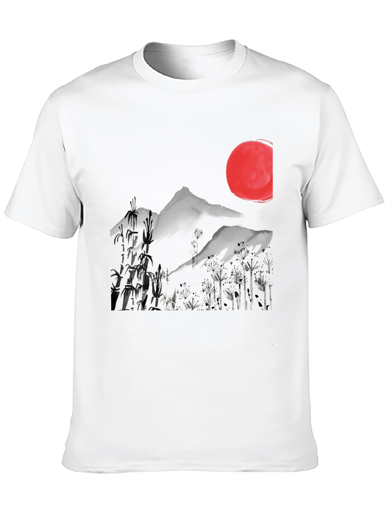 Japanese Sumi-e Style Graphic Tee