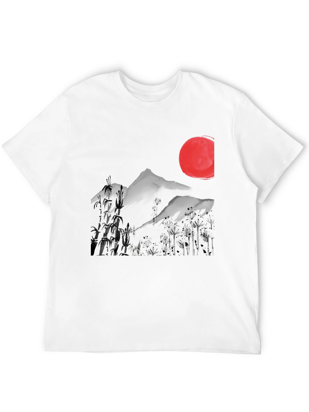 Japanese Sumi-e Style Graphic Tee