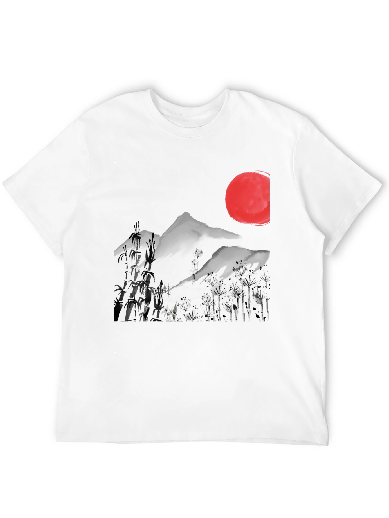 Japanese Sumi-e Style Graphic Tee