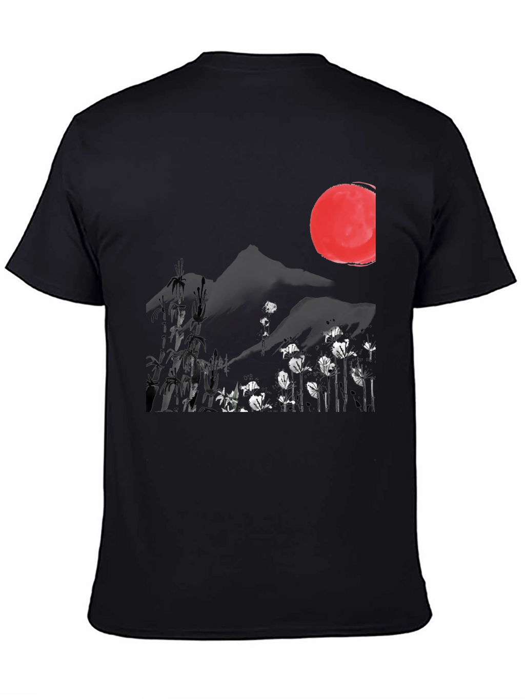 Japanese Sumi-e Style Graphic Tee