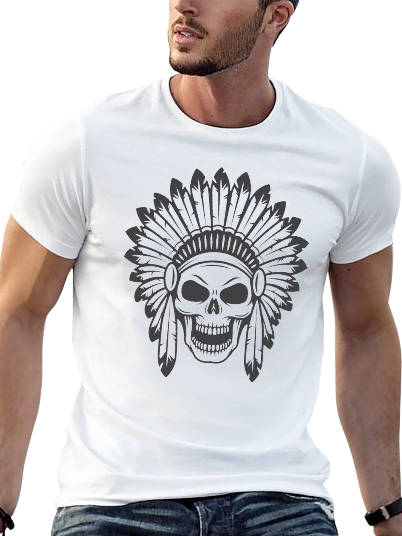 Skull Chief Black T-Shirt