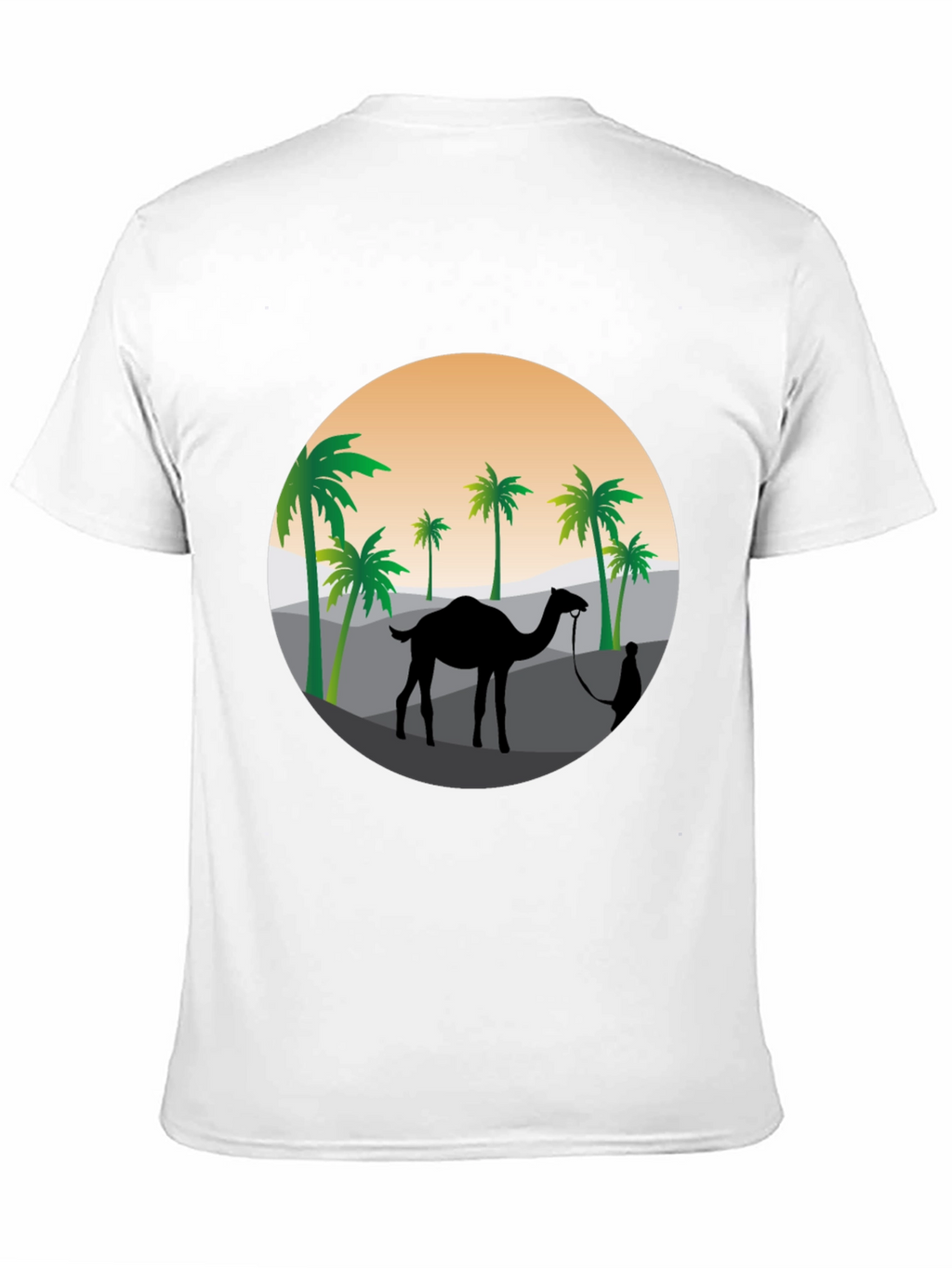 Desert Camel Silhouette Graphic T-Shirt