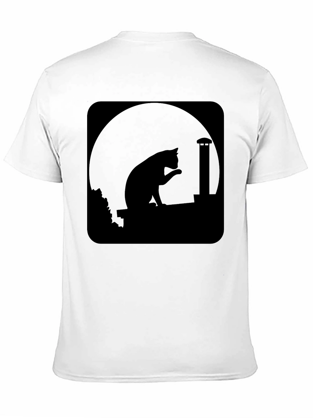 Midnight Cat Silhouette T-Shirt