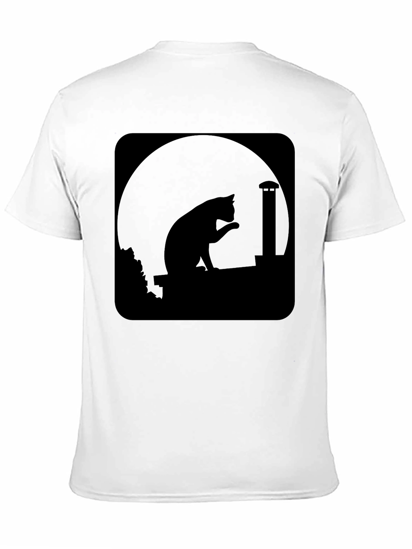Midnight Cat Silhouette T-Shirt