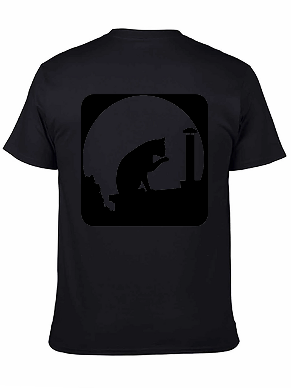 Midnight Cat Silhouette T-Shirt