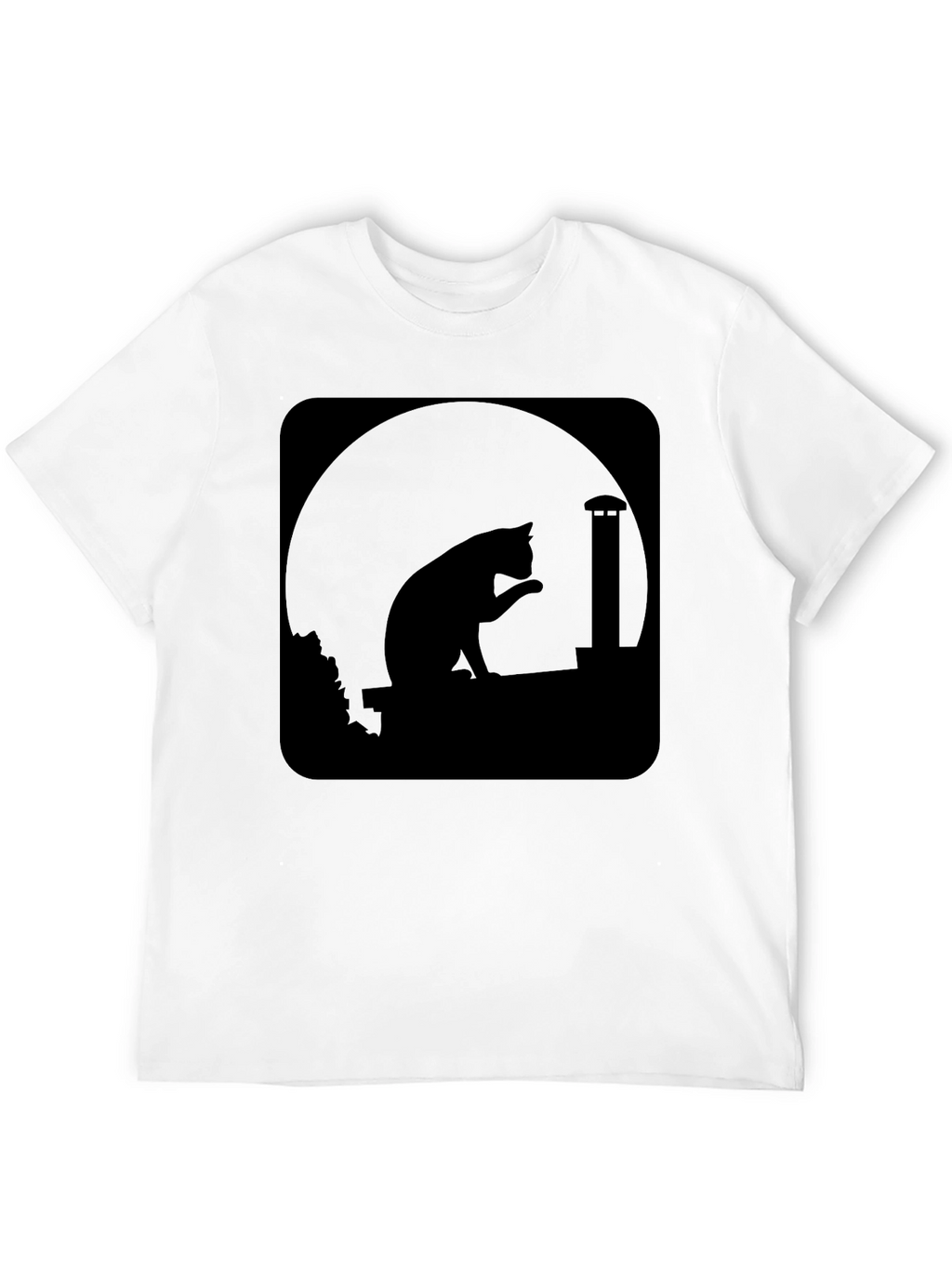 Midnight Cat Silhouette T-Shirt