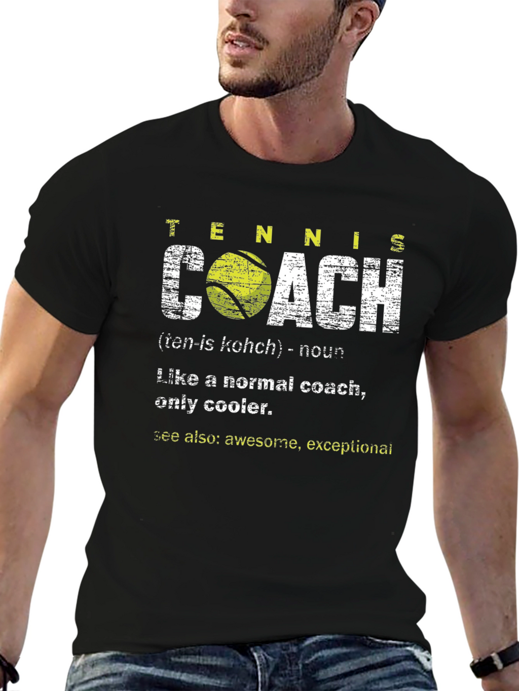 Tennis Coach Definition T-Shirt - Cool & Exceptional