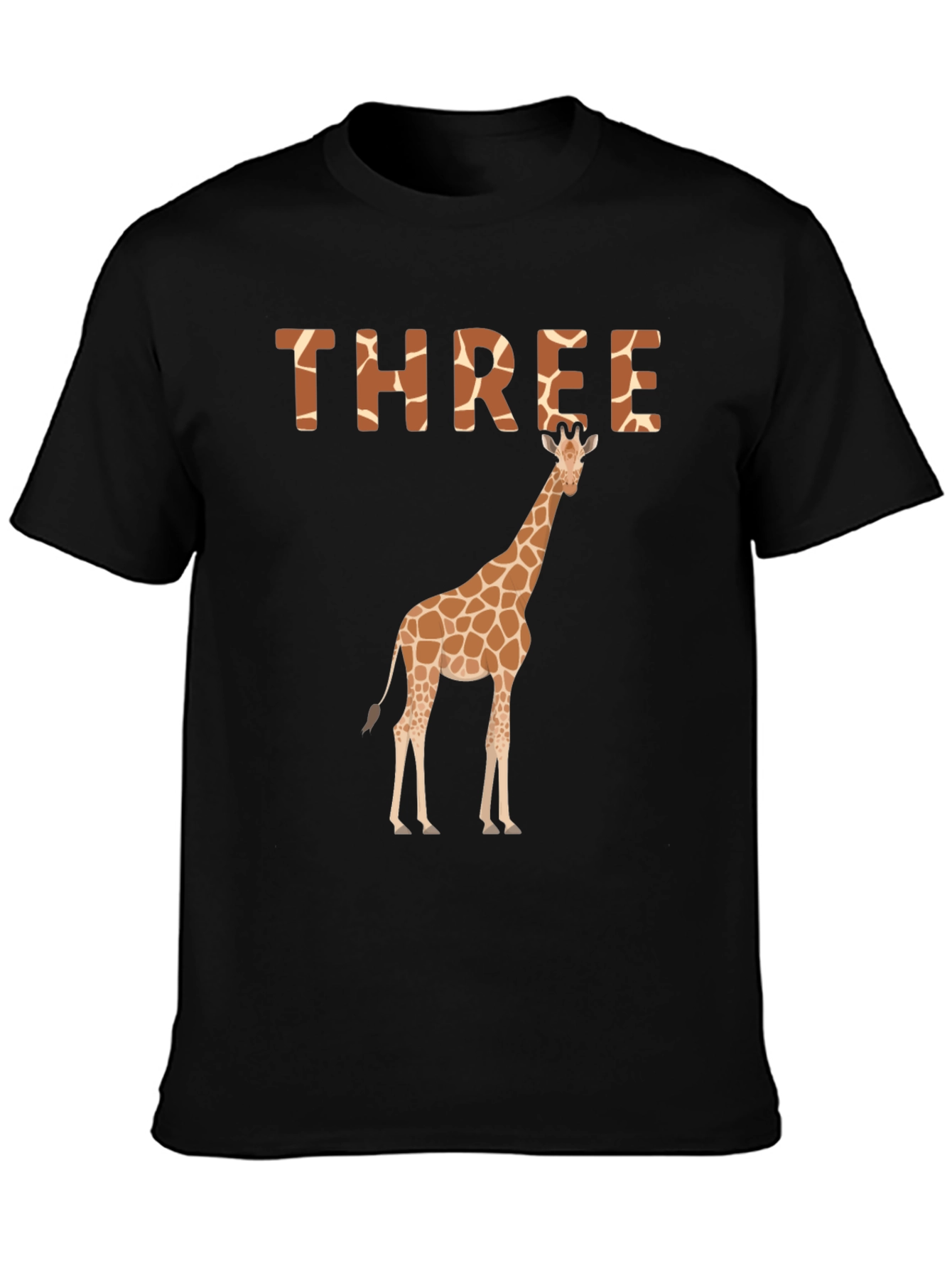 Three Giraffe Birthday T-Shirt