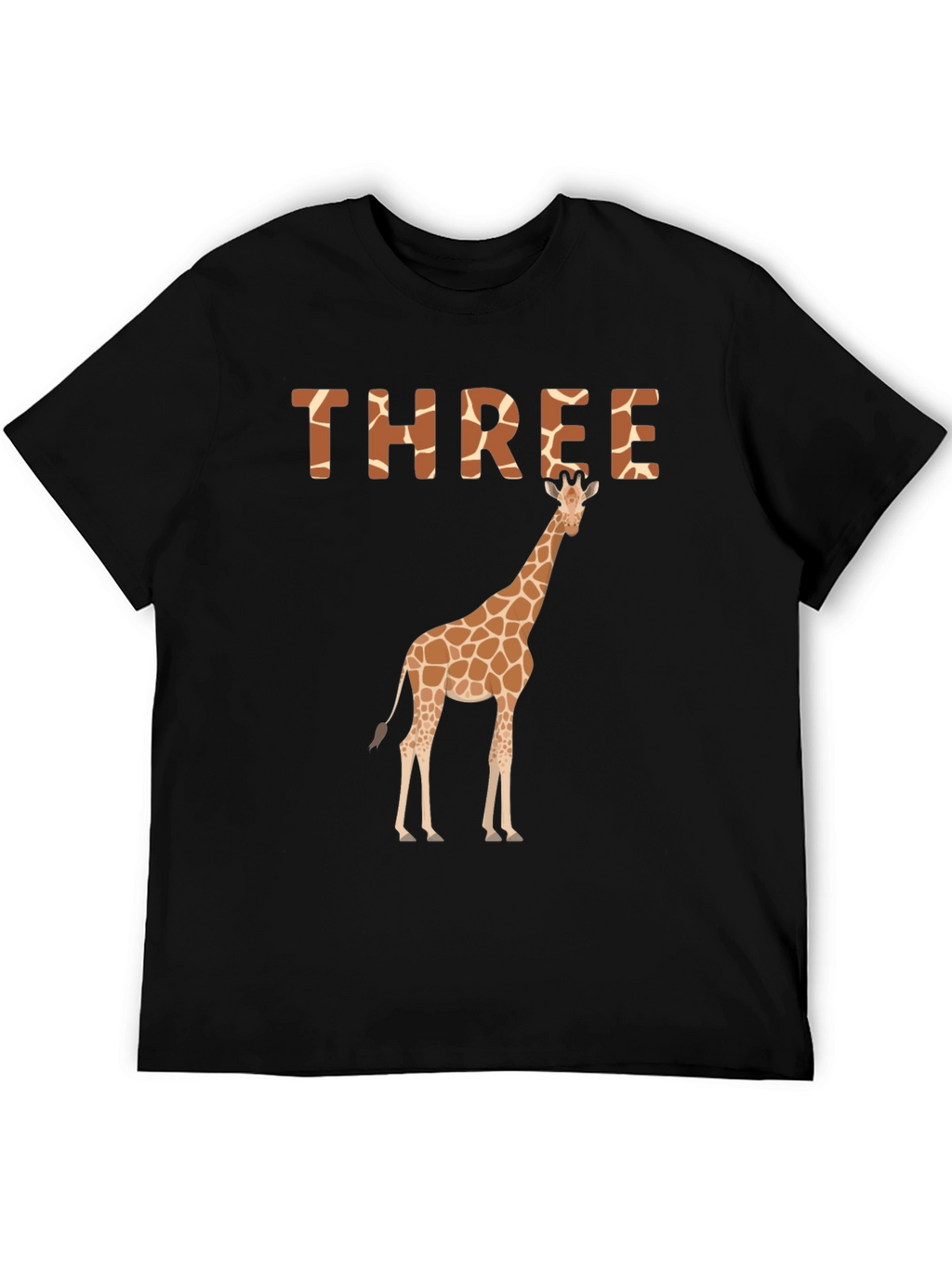 Three Giraffe Birthday T-Shirt