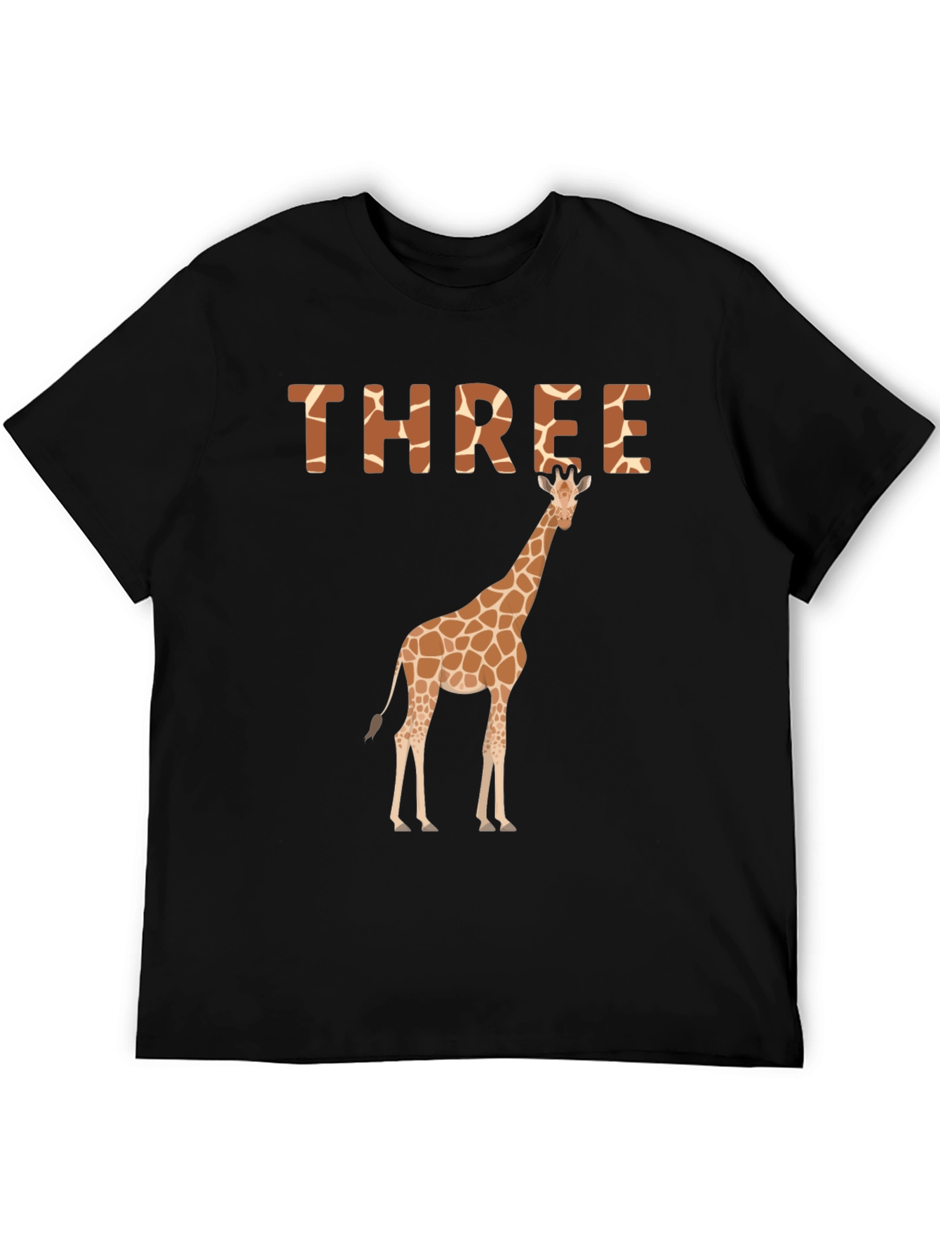 Three Giraffe Birthday T-Shirt