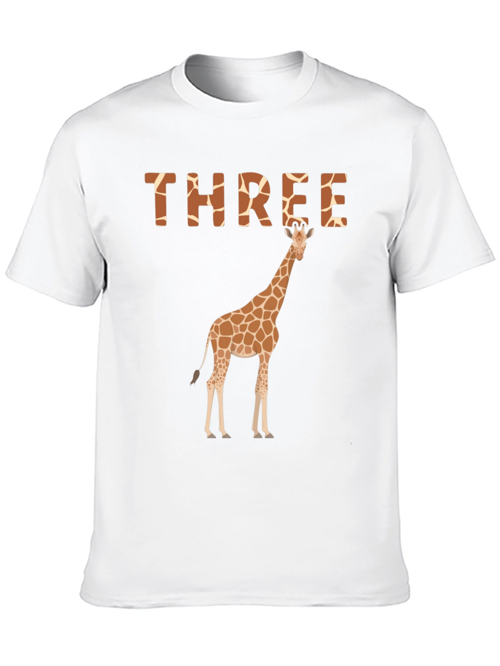 Three Giraffe Birthday T-Shirt