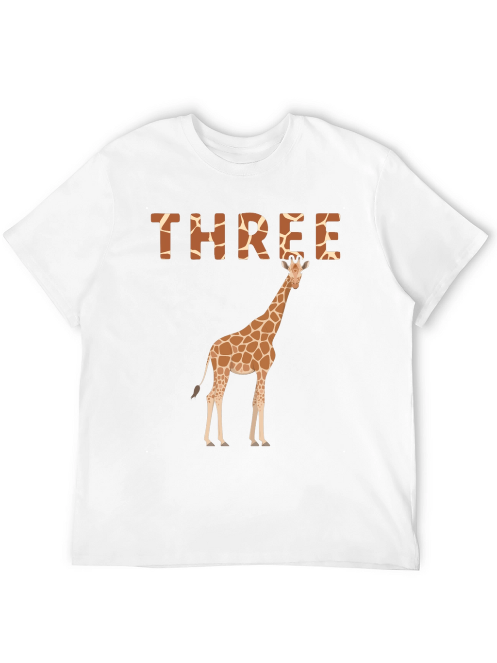 Three Giraffe Birthday T-Shirt