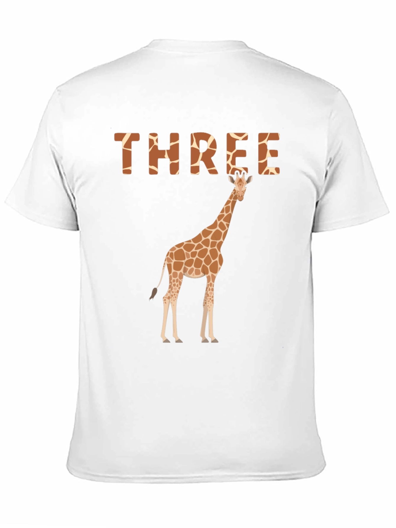 Three Giraffe Birthday T-Shirt