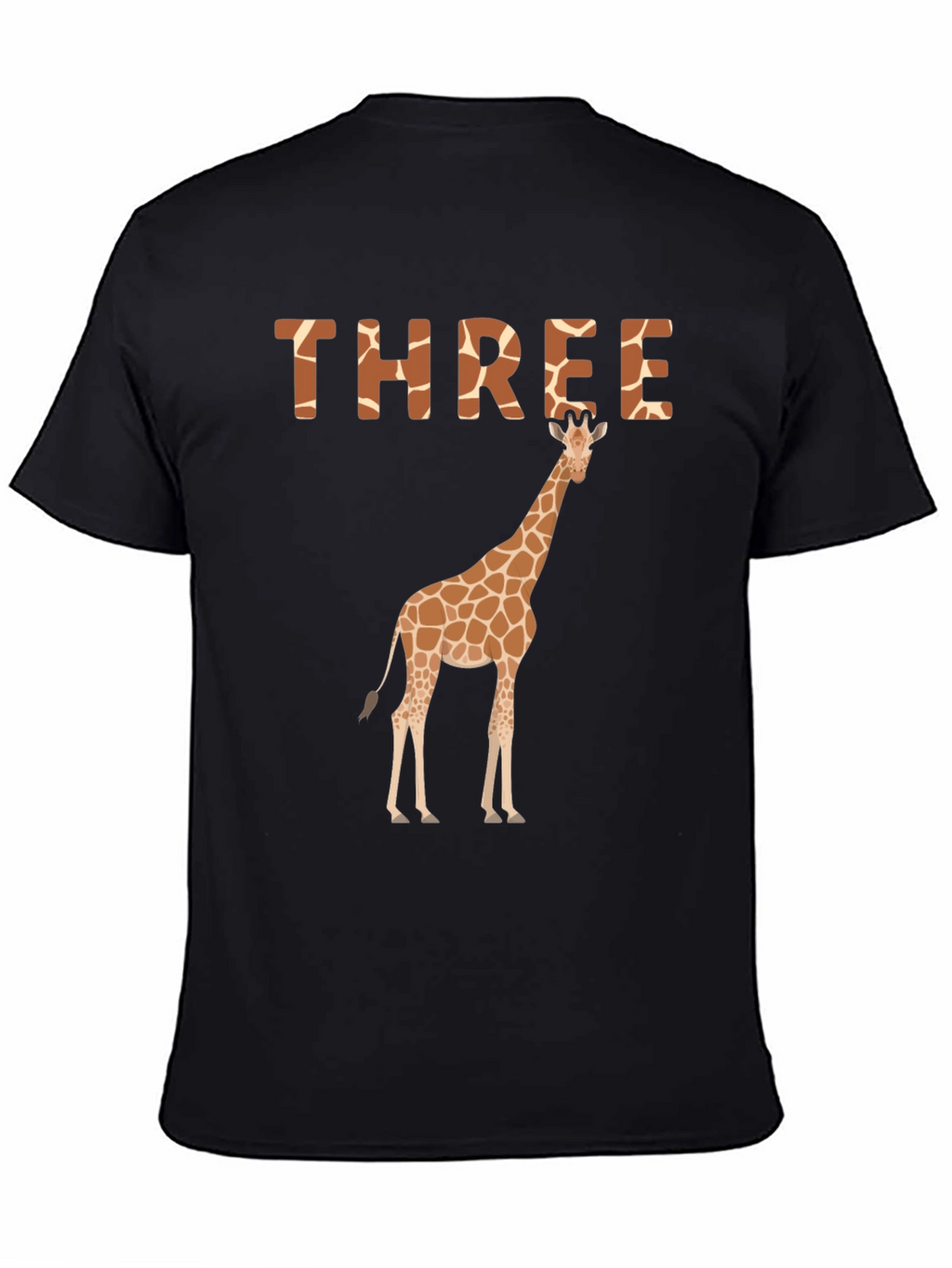 Three Giraffe Birthday T-Shirt