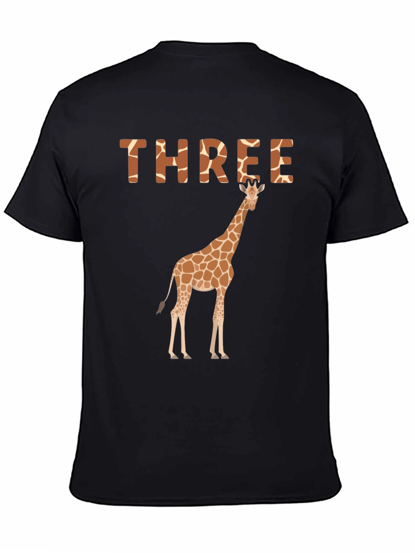 Three Giraffe Birthday T-Shirt