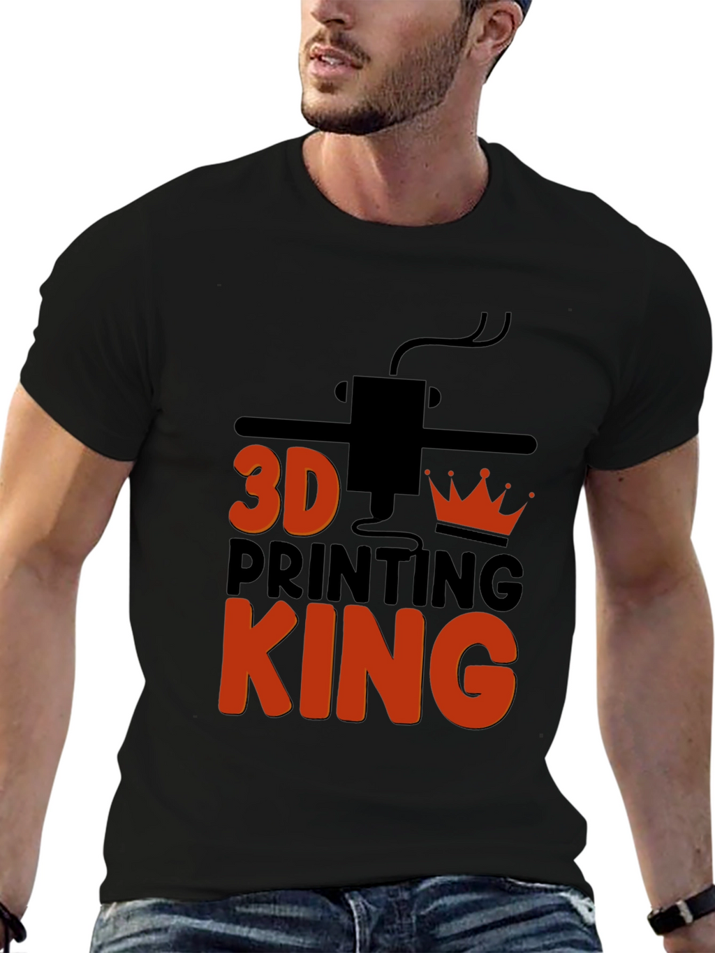 3D Printing King Graphic Tee